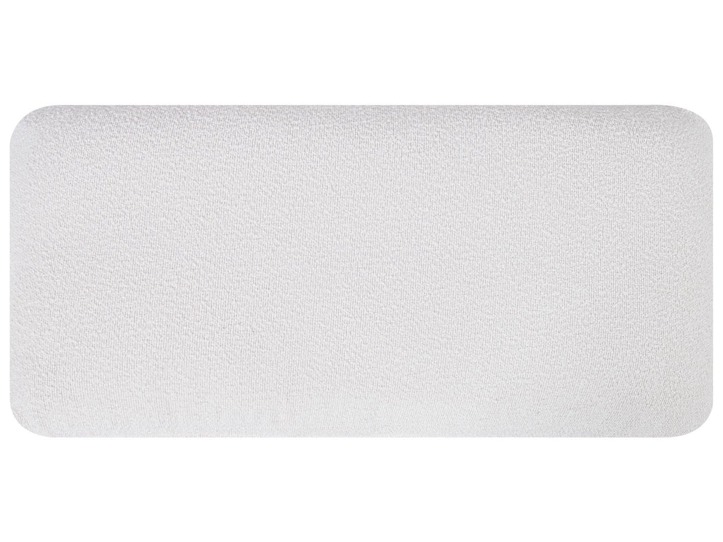 3 Seater Boucle Sofa White KANSSELI