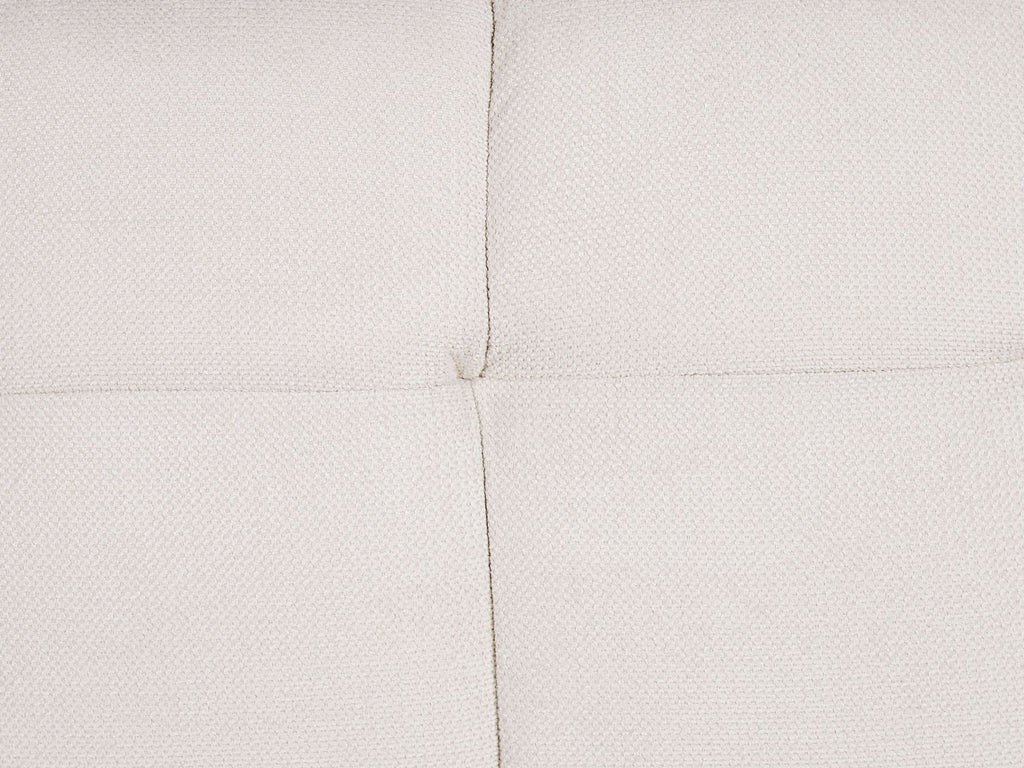 Modular U-Shape Sofa Bed ALNES Fabric Off-White 6 Seater