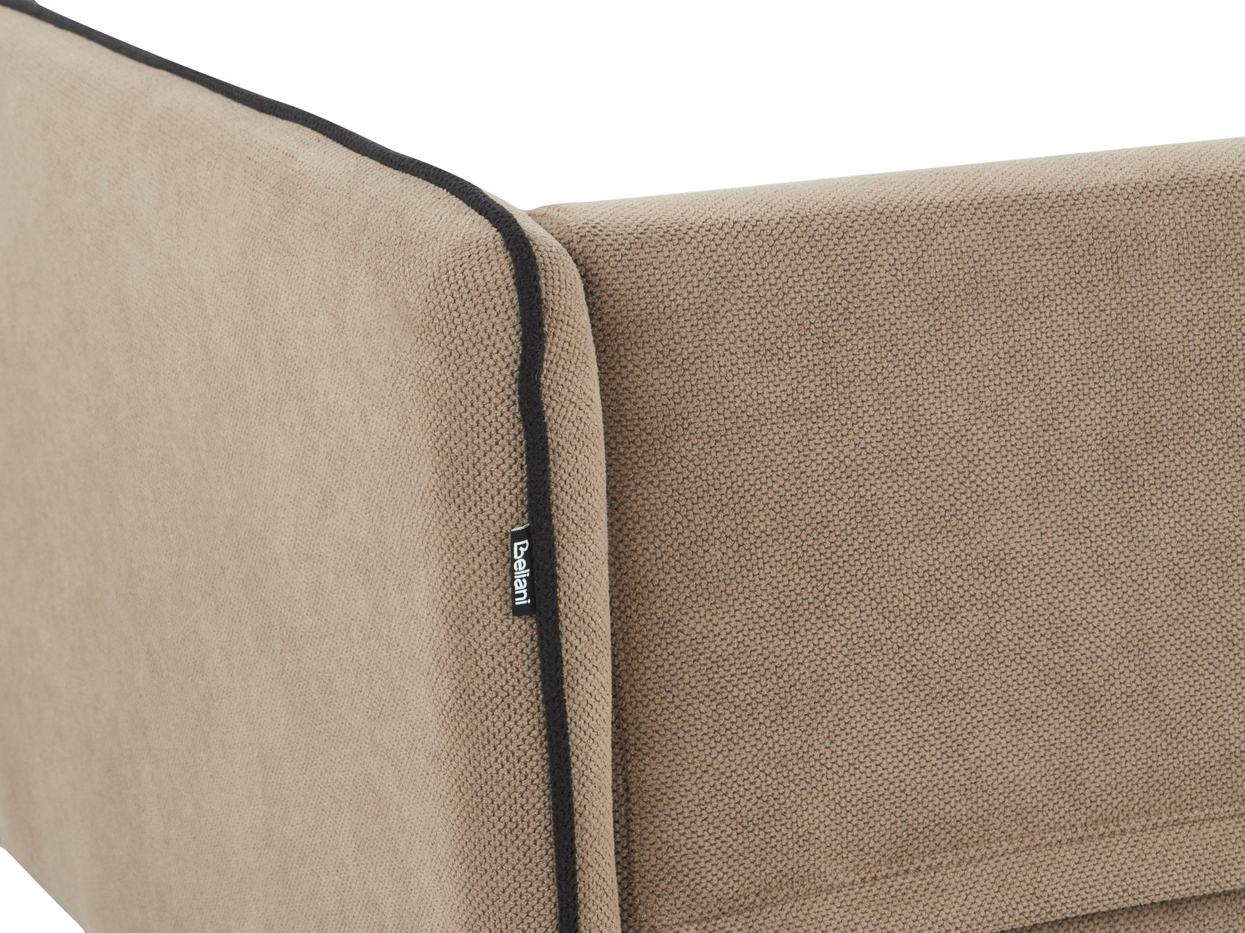 Left Hand Fabric Corner Sofa Light Brown ALTAN