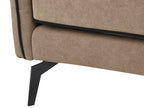 Left Hand Fabric Corner Sofa Light Brown ALTAN