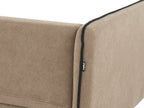 Right Hand Fabric Corner Sofa Light Brown ALTAN