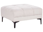 Modular Corner Sofa Bed ALNES Fabric Off-White 4 Seater Left Hand