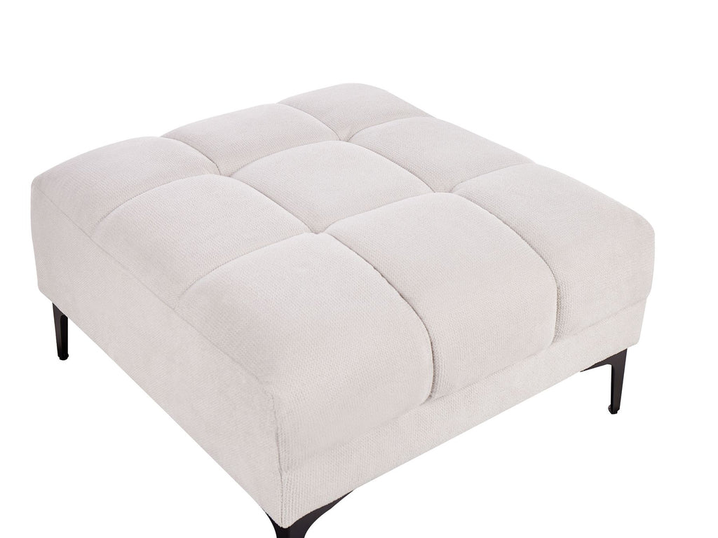 Modular Corner Sofa Bed ALNES Fabric Off-White 4 Seater Left Hand