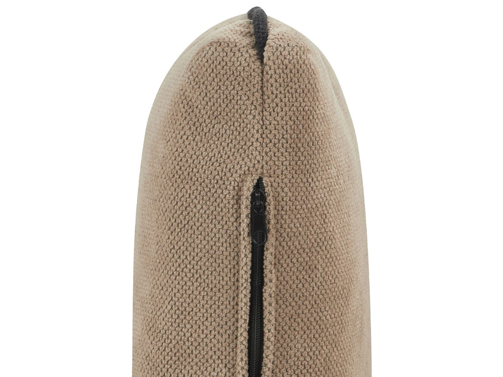 Right Hand Fabric Corner Sofa Light Brown ALTAN