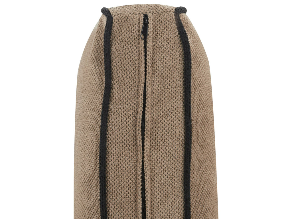 Right Hand Fabric Corner Sofa Light Brown ALTAN