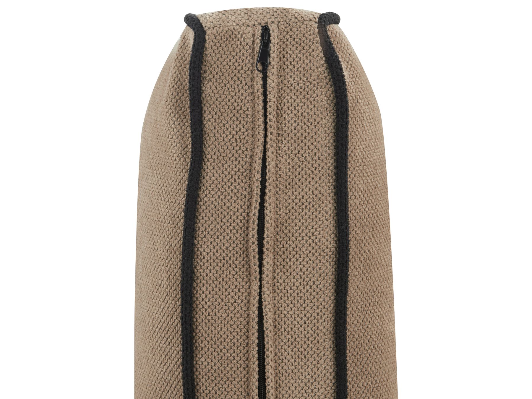 Right Hand Fabric Corner Sofa Light Brown ALTAN