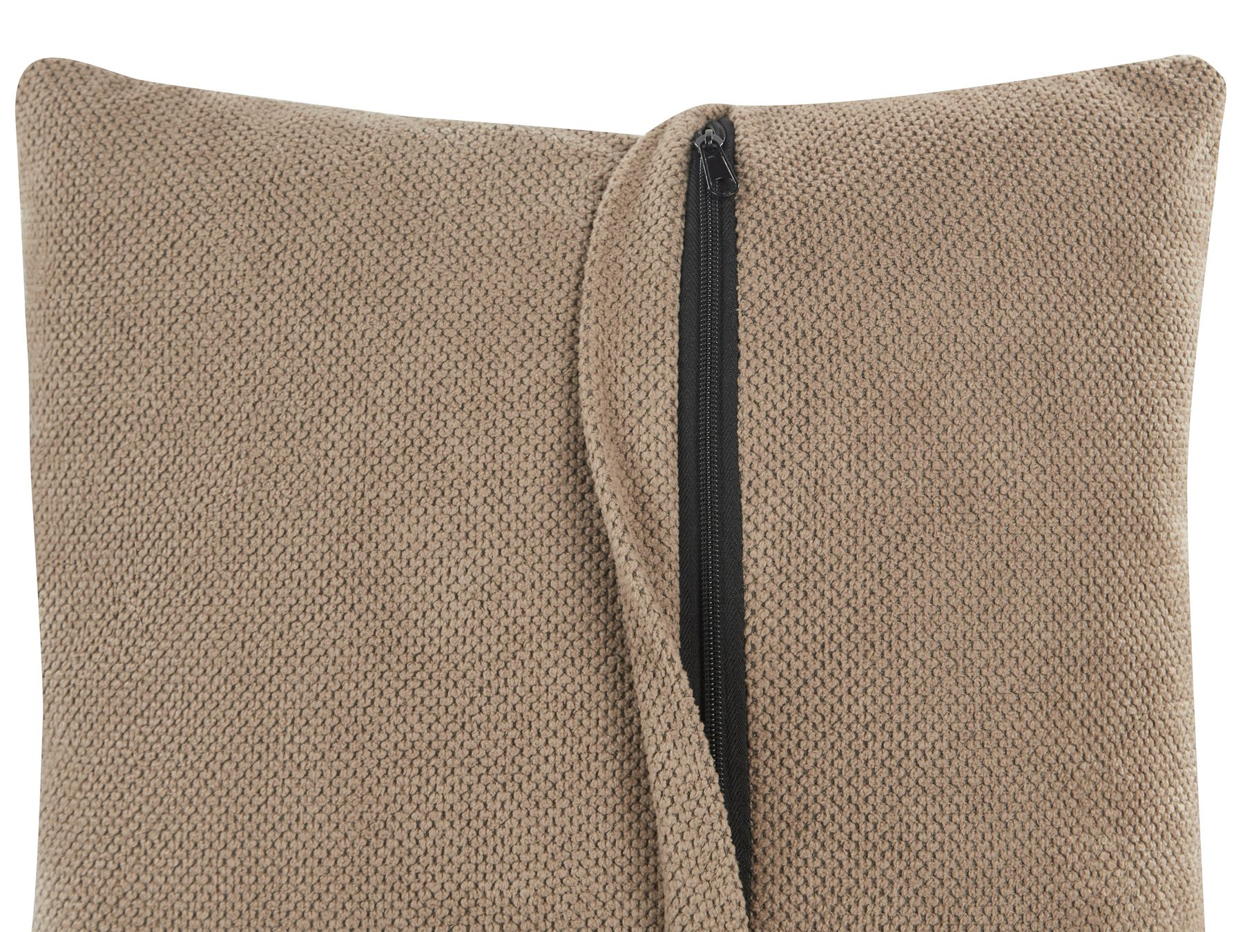 Right Hand Fabric Corner Sofa Light Brown ALTAN