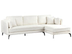 Left Hand Boucle Corner Sofa Off-White ALTAN