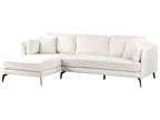 Right Hand Boucle Corner Sofa Off-White ALTAN