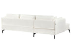 Right Hand Boucle Corner Sofa Off-White ALTAN