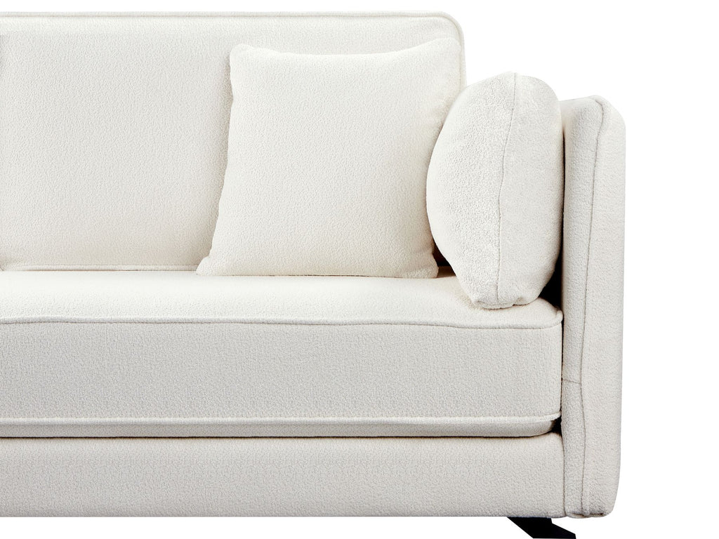 Right Hand Boucle Corner Sofa Off-White ALTAN