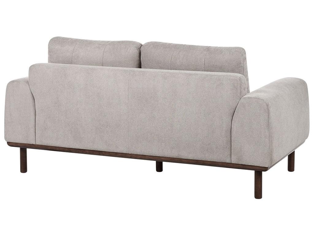 2 Seater Fabric Sofa Light Grey LAURILA
