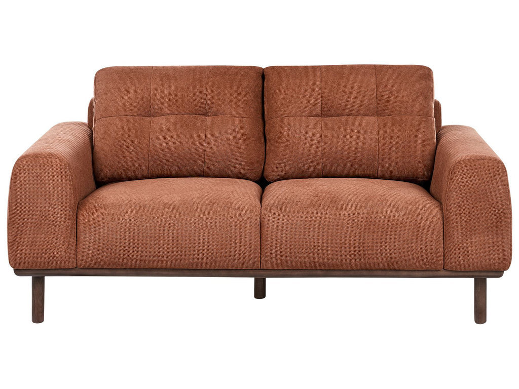 2 Seater Fabric Sofa Golden Brown LAURILA