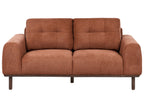 2 Seater Fabric Sofa Golden Brown LAURILA