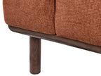 2 Seater Fabric Sofa Golden Brown LAURILA