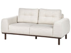 2 Seater Fabric Sofa Light Beige LAURILA