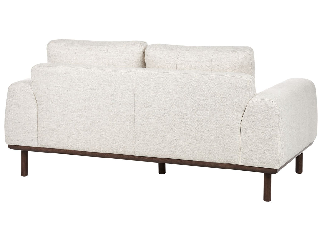 2 Seater Fabric Sofa Light Beige LAURILA