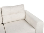 2 Seater Fabric Sofa Light Beige LAURILA