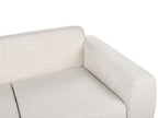 2 Seater Fabric Sofa Light Beige LAURILA