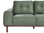 2 Seater Fabric Sofa Green LAURILA