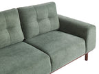 2 Seater Fabric Sofa Green LAURILA