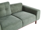 2 Seater Fabric Sofa Green LAURILA