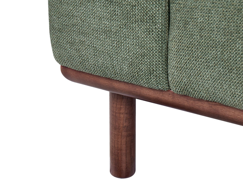2 Seater Fabric Sofa Green LAURILA