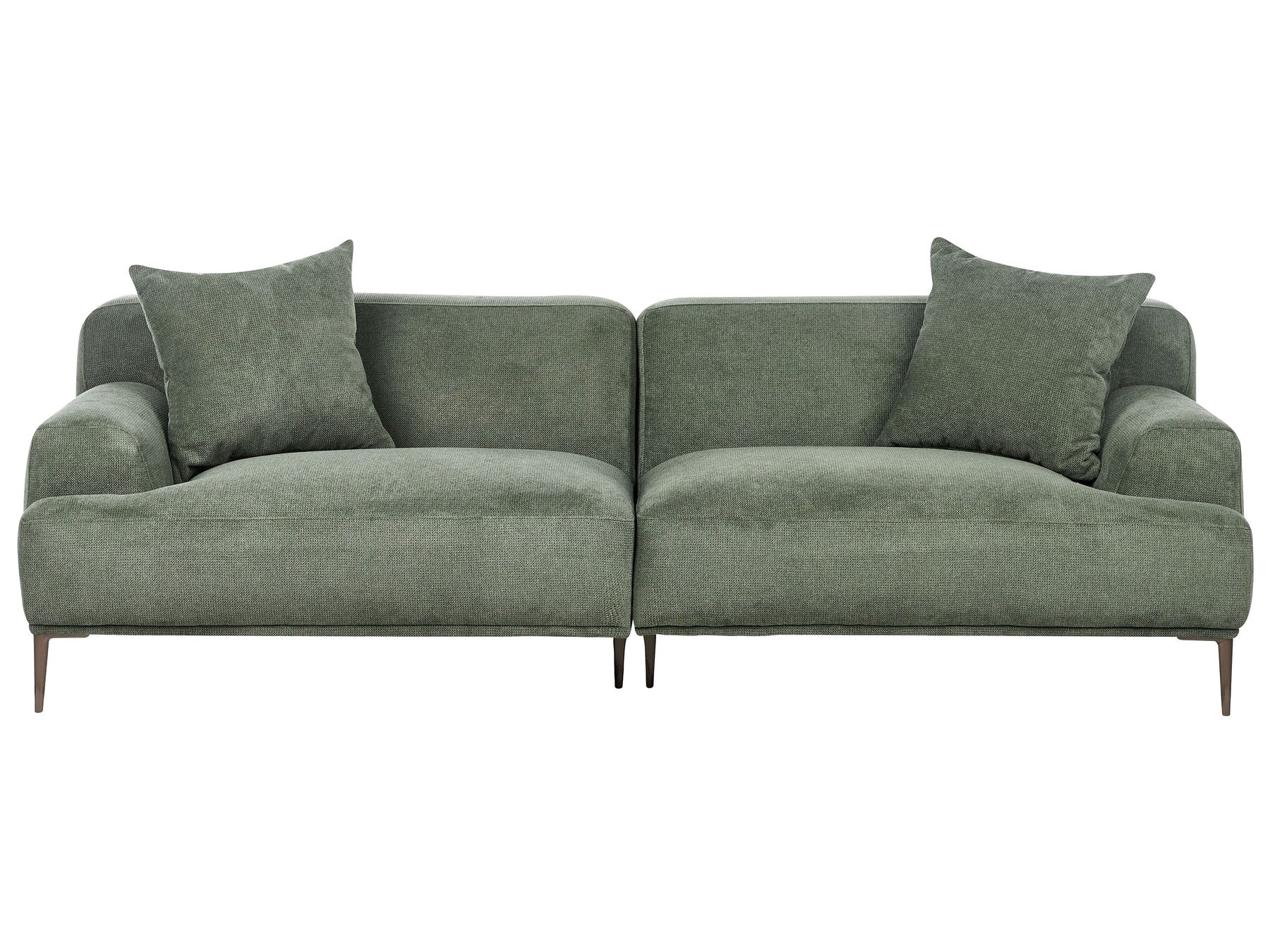 3 Seater Fabric Sofa Green MATILA