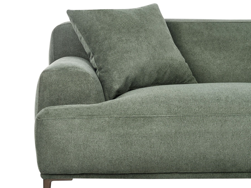 3 Seater Fabric Sofa Green MATILA