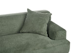 3 Seater Fabric Sofa Green MATILA