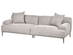 3 Seater Fabric Sofa Light Grey MATILA