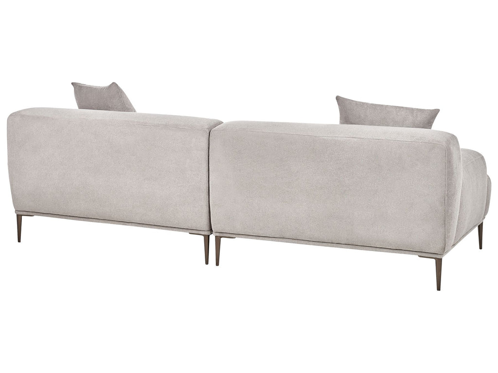 3 Seater Fabric Sofa Light Grey MATILA