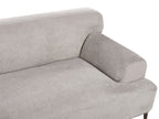 3 Seater Fabric Sofa Light Grey MATILA