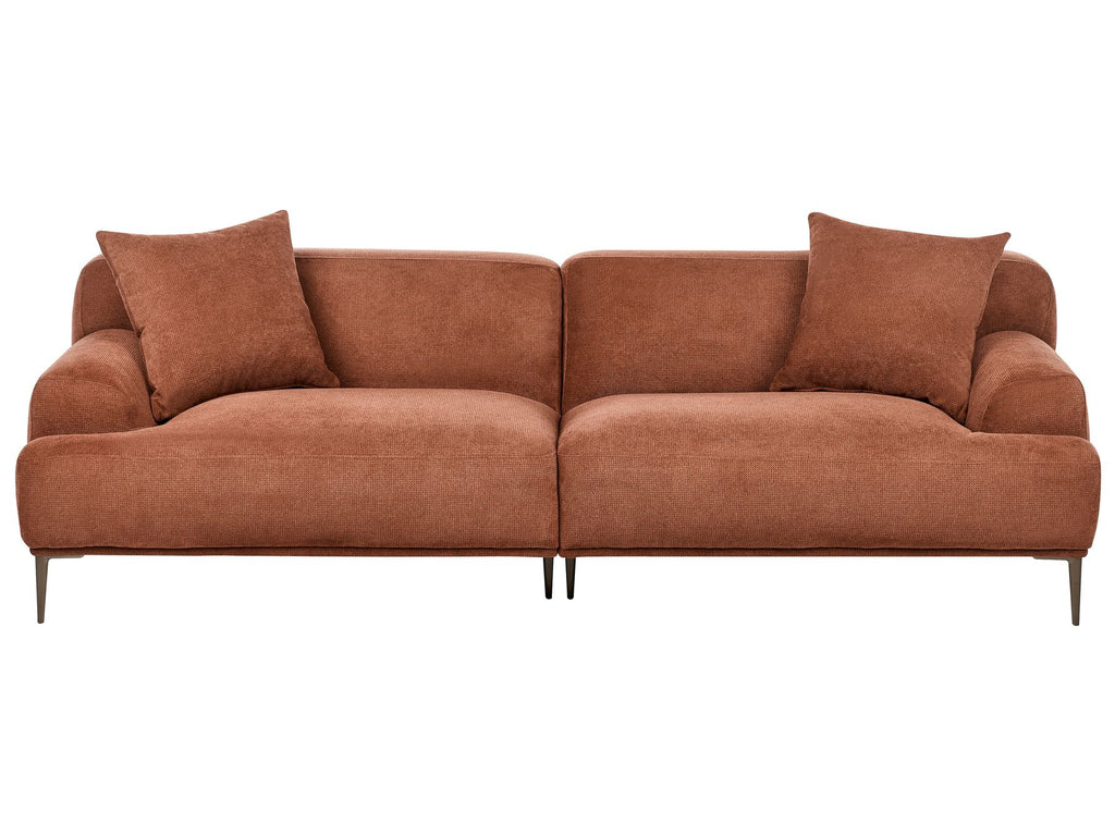 3 Seater Fabric Sofa Golden Brown MATILA