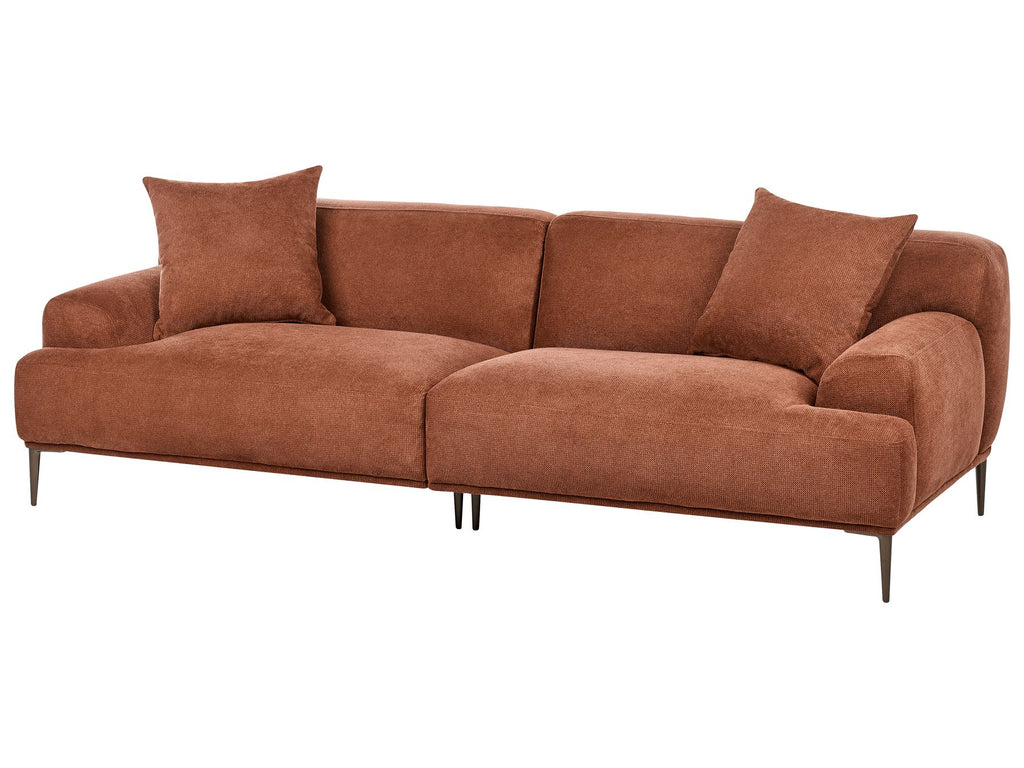 3 Seater Fabric Sofa Golden Brown MATILA