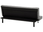 Sofa Bed HASLE Fabric Dark Grey 3 Seater