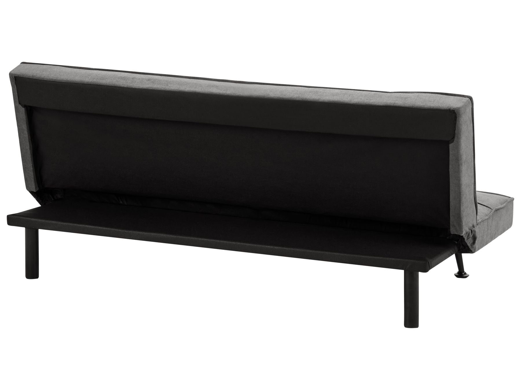Sofa Bed HASLE Fabric Dark Grey 3 Seater