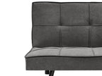 Sofa Bed HASLE Fabric Dark Grey 3 Seater