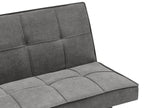 Sofa Bed HASLE Fabric Dark Grey 3 Seater