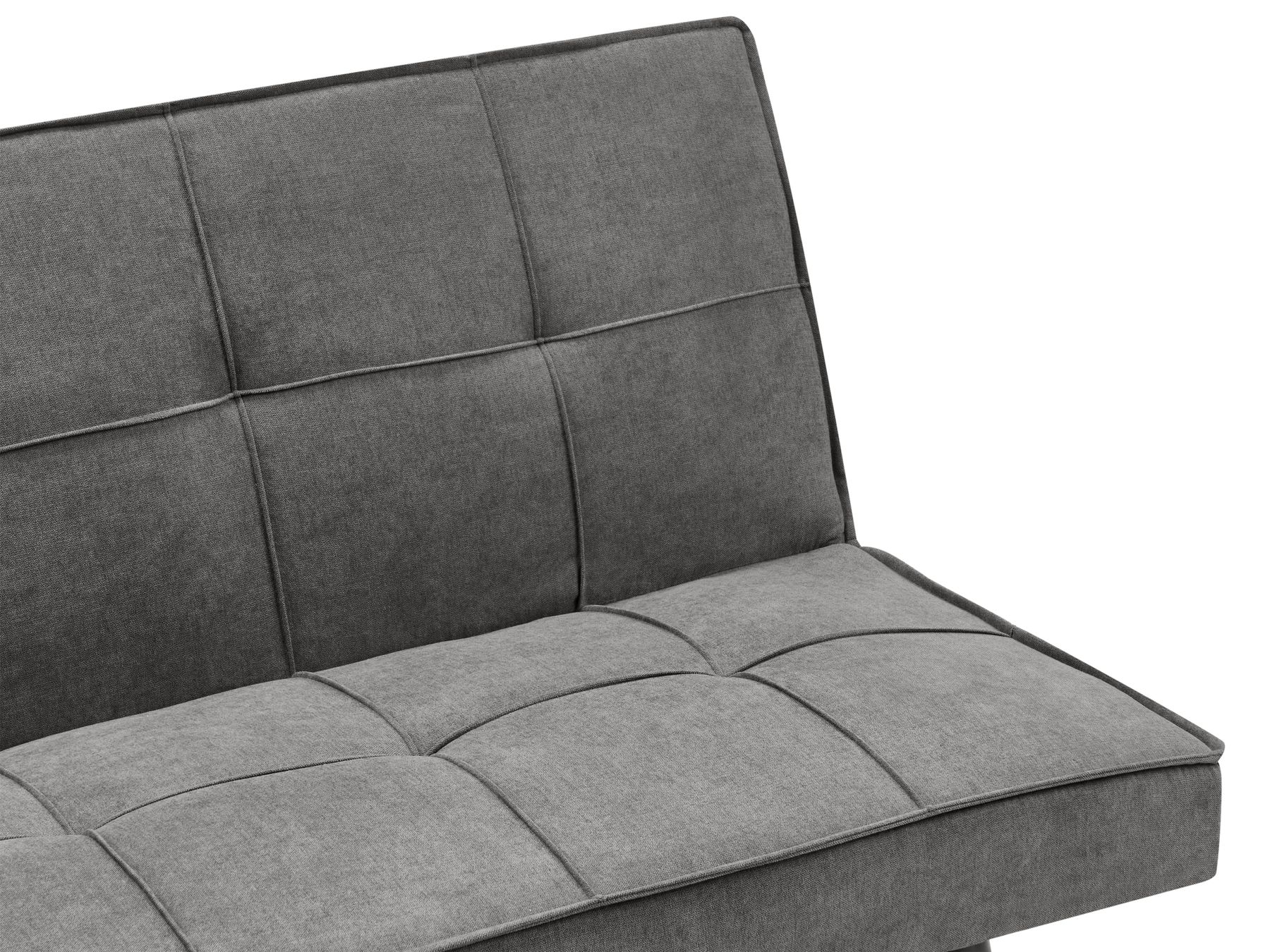 Sofa Bed HASLE Fabric Dark Grey 3 Seater
