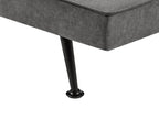 Sofa Bed HASLE Fabric Dark Grey 3 Seater