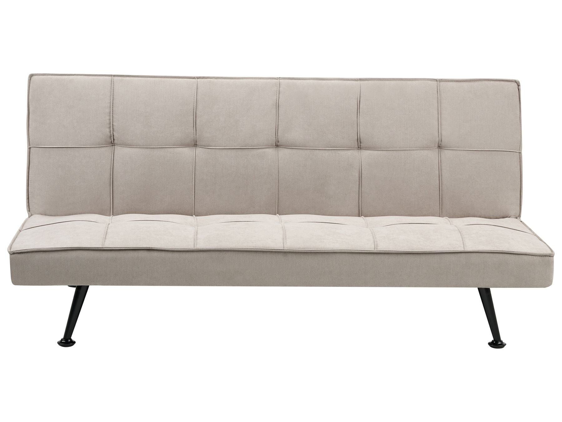 Sofa Bed HASLE Fabric Beige 3 Seater