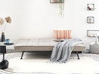 Sofa Bed HASLE Fabric Beige 3 Seater