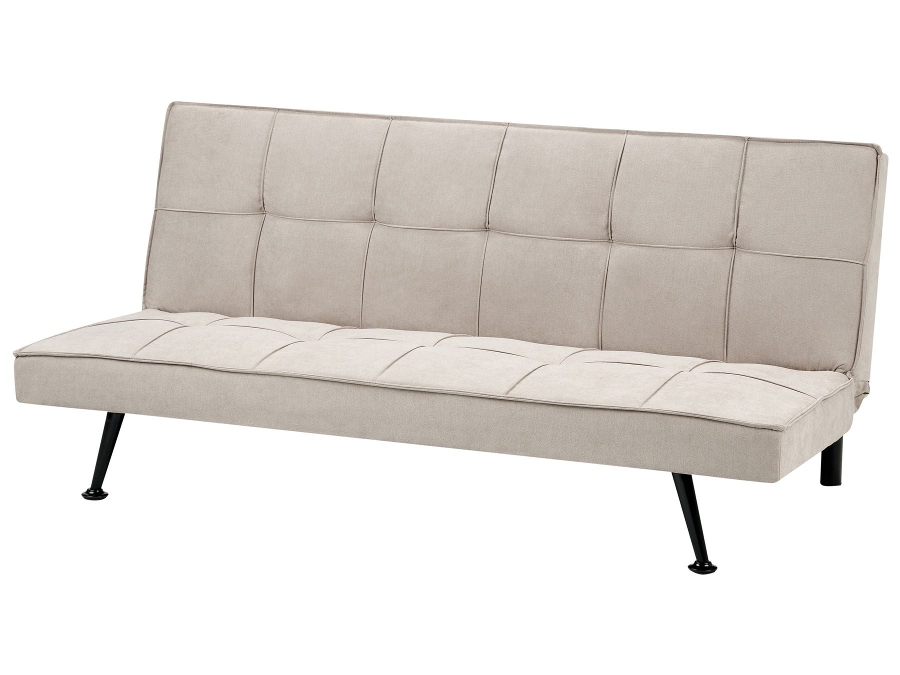 Sofa Bed HASLE Fabric Beige 3 Seater