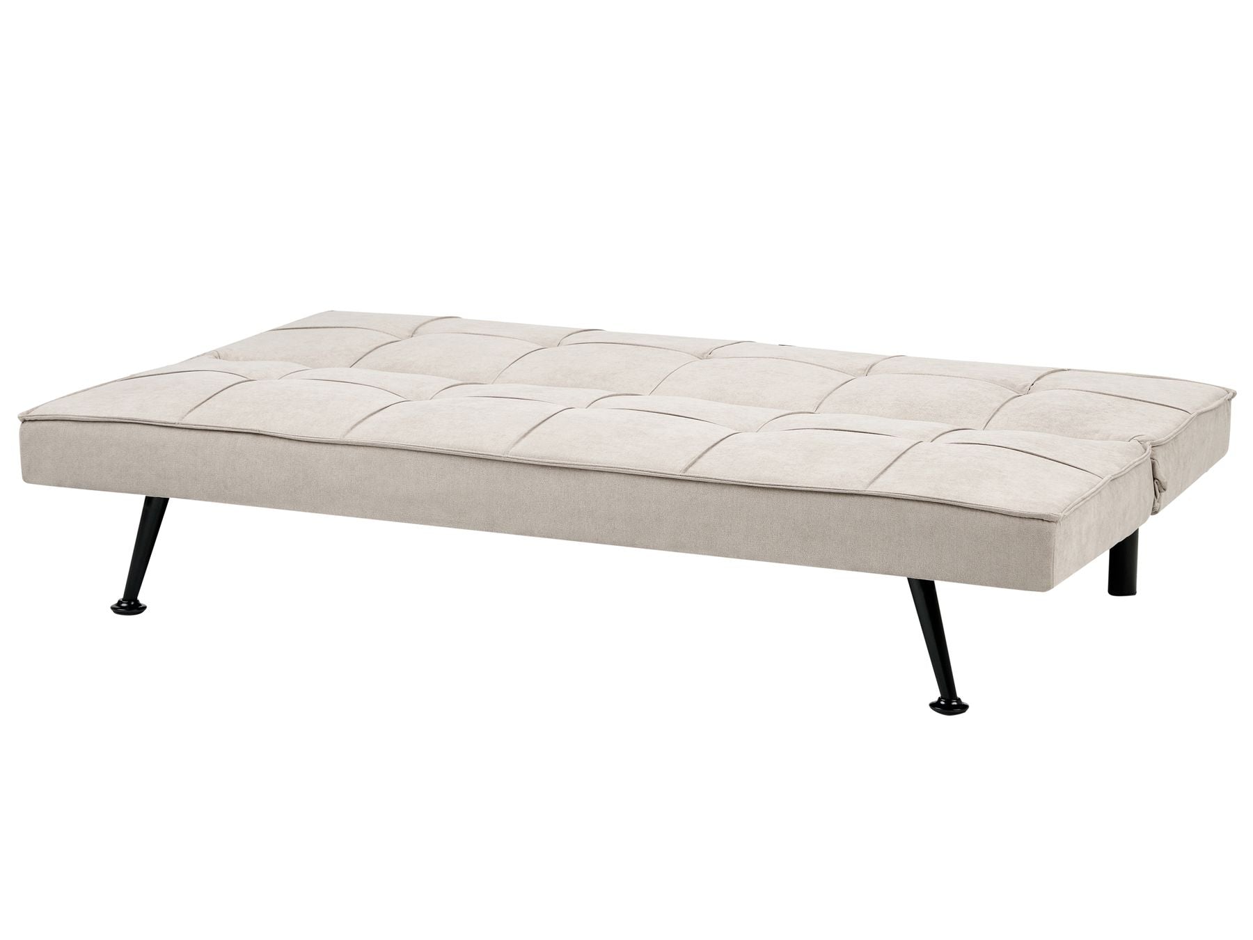 Sofa Bed HASLE Fabric Beige 3 Seater