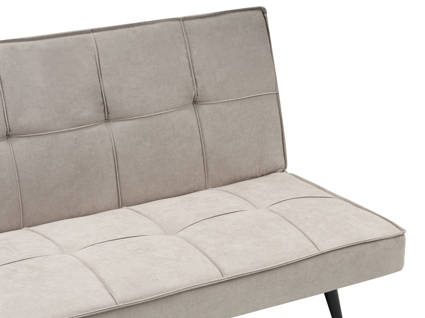 Sofa Bed HASLE Fabric Beige 3 Seater