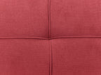 Sofa Bed HASLE Fabric Red 3 Seater