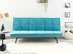 Sofa Bed HASLE Fabric Sea Blue 3 Seater
