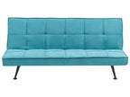 Sofa Bed HASLE Fabric Sea Blue 3 Seater