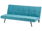 Sofa Bed HASLE Fabric Sea Blue 3 Seater